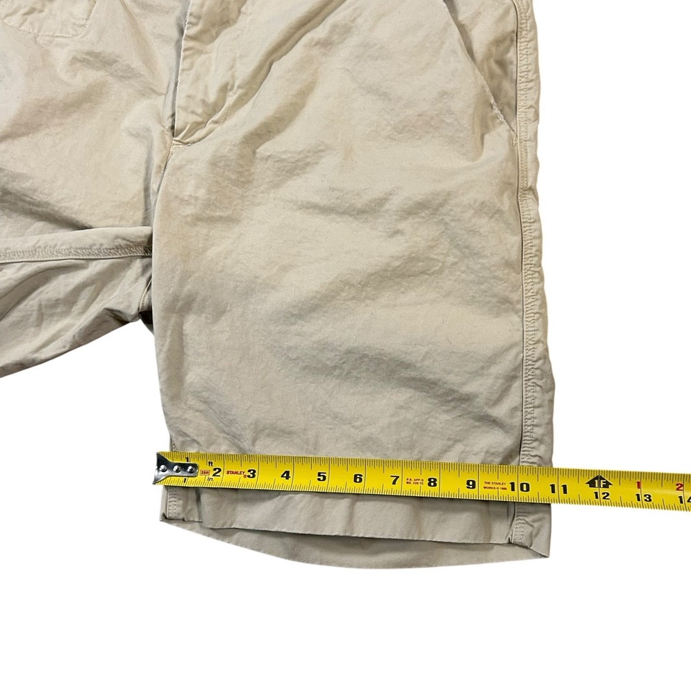 Psycho Bunny Shorts Mens 36 Beige Classic Chino Casual Stretch Summer Golf Logo - Picture 6 of 9